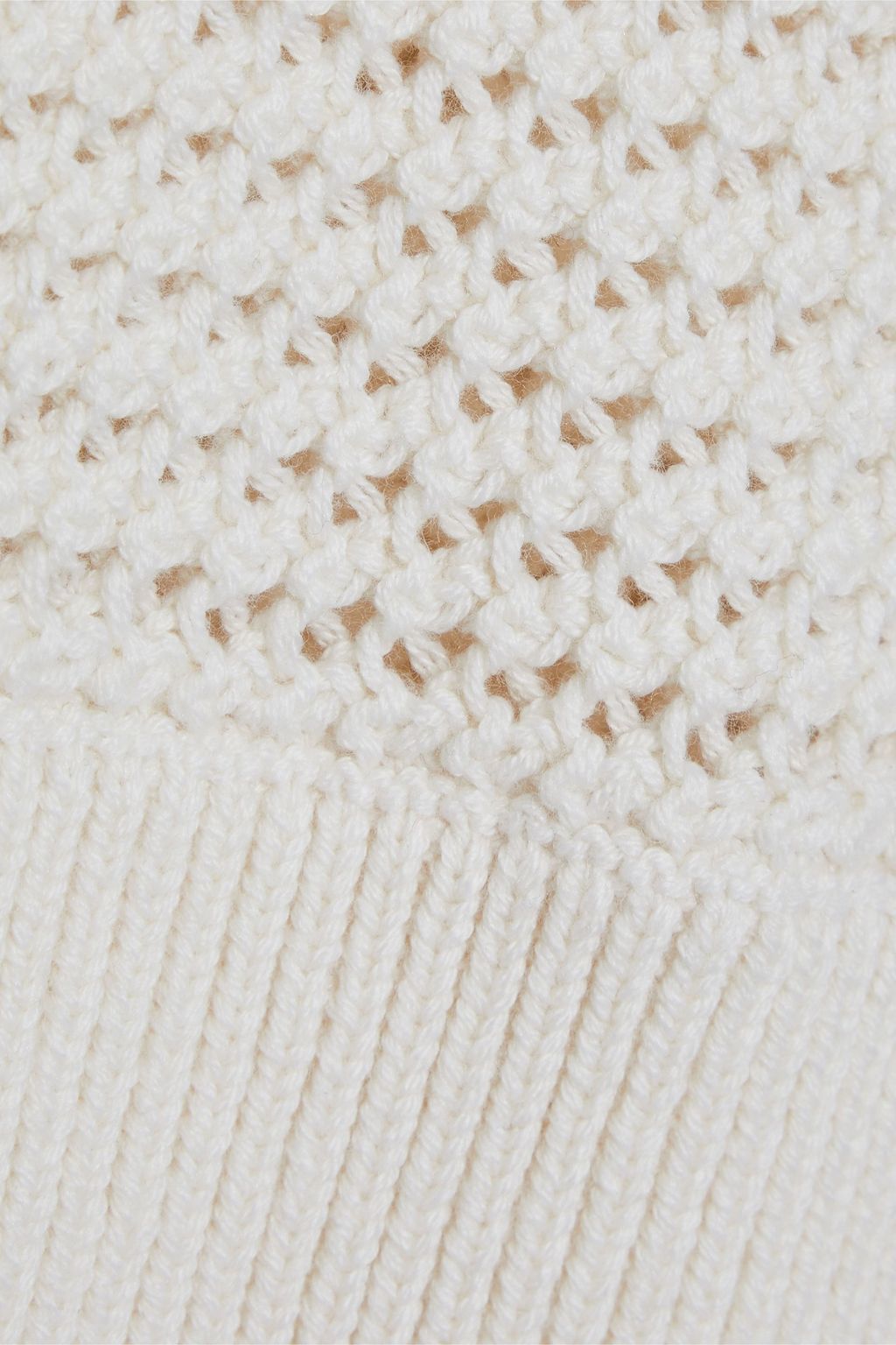 ALICE + OLIVIA Dorla open-knit cotton-blend sweater
