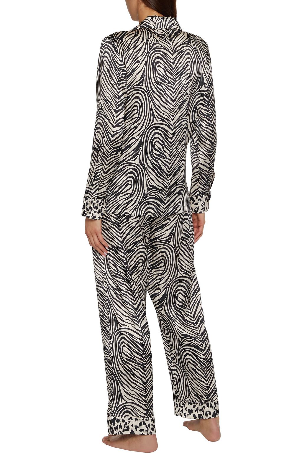 STELLA MCCARTNEY Maggie Twisting printed silk-blend satin pajama pants