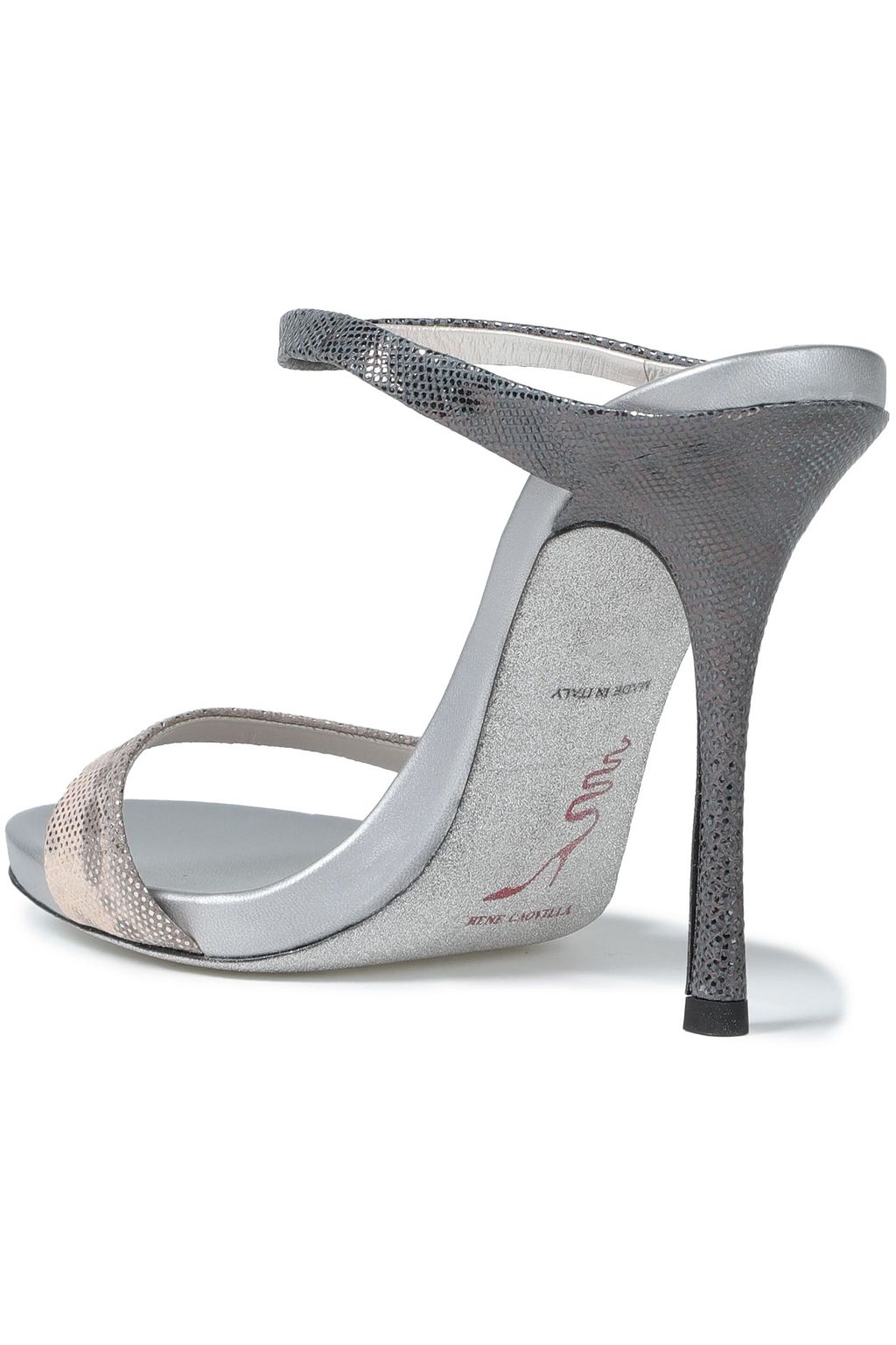 RENE' CAOVILLA Metallic karung sandals