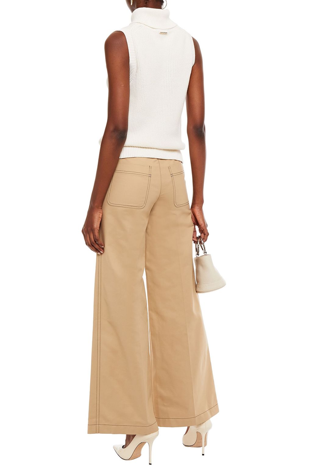 BA&SH Dove Hose mit weitem Bein aus Stretch-Baumwolle