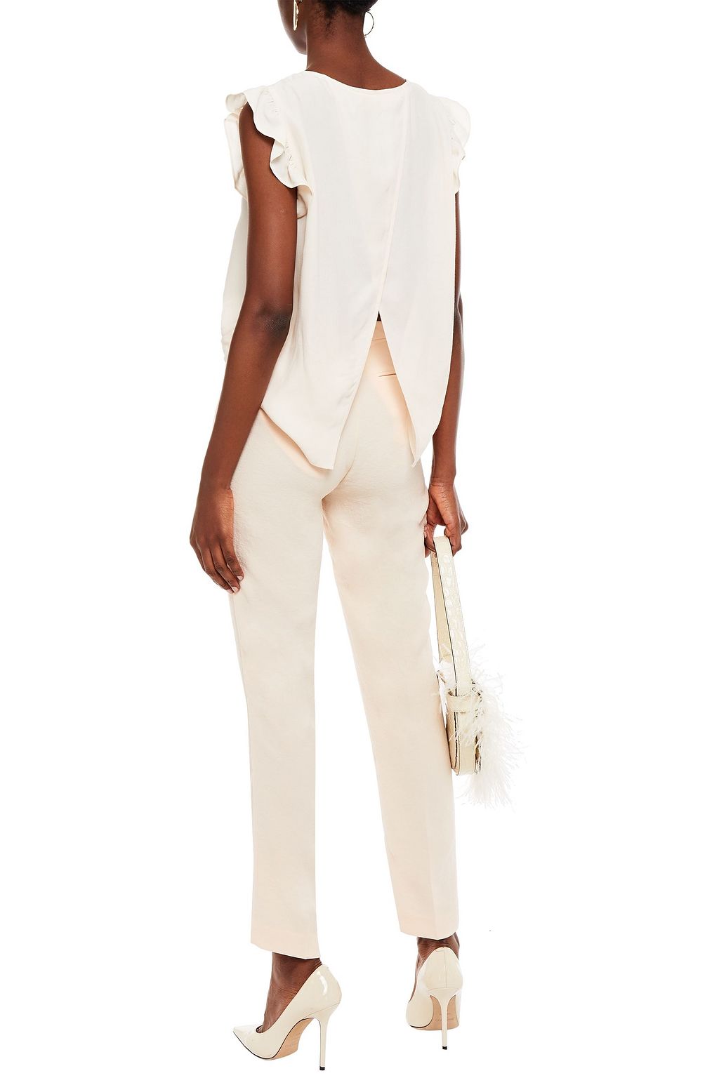 BA&SH Podi crepe slim-leg pants
