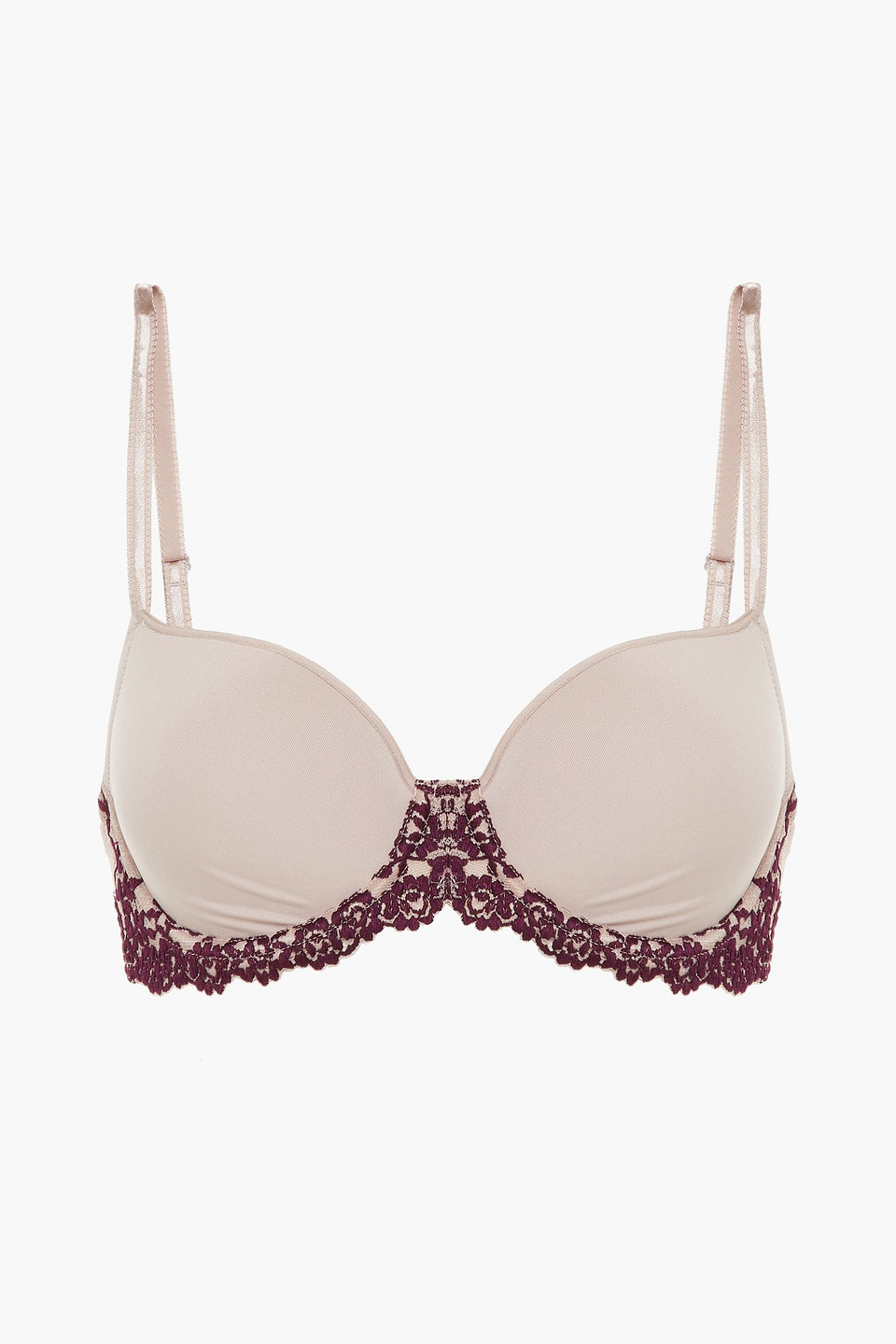 Wacoal Embrace Lace Stretch-jersey Underwired Bra In Neutrals