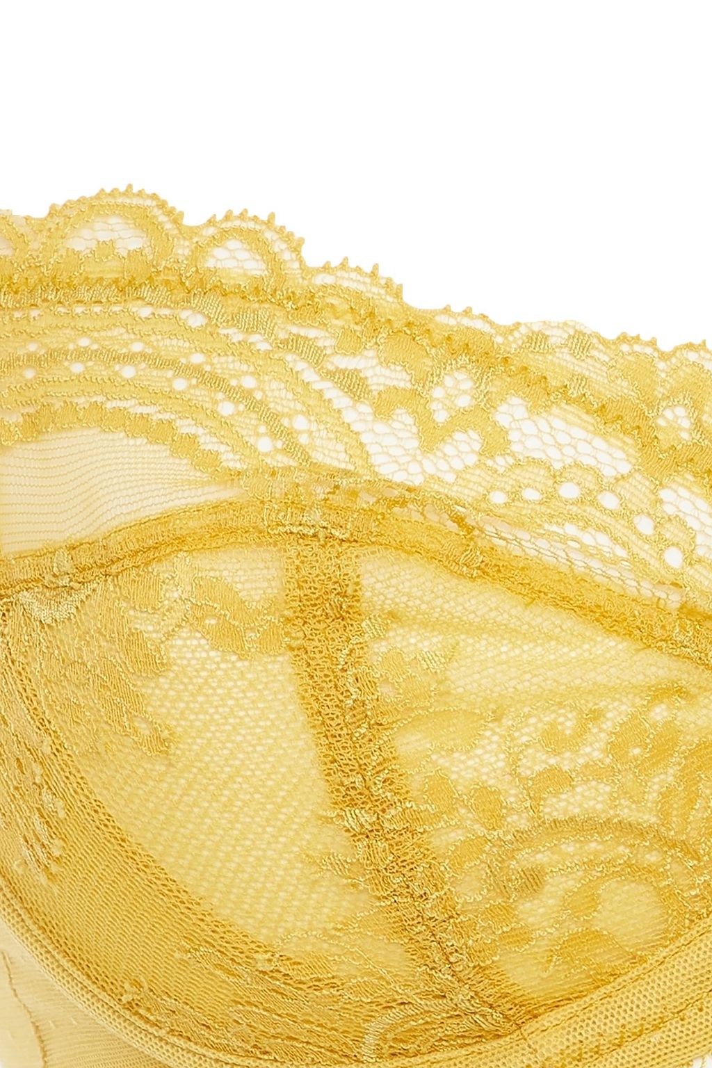 WACOAL Chrystalle paneled embellished point d'esprit and stretch-lace underwired bra
