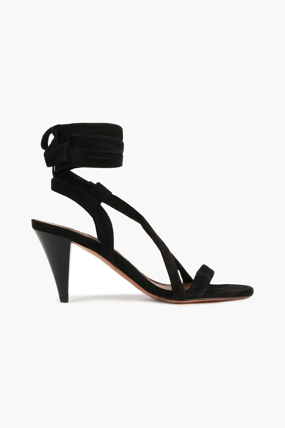 ba&sh - cidney suede sandals - black - eu 36