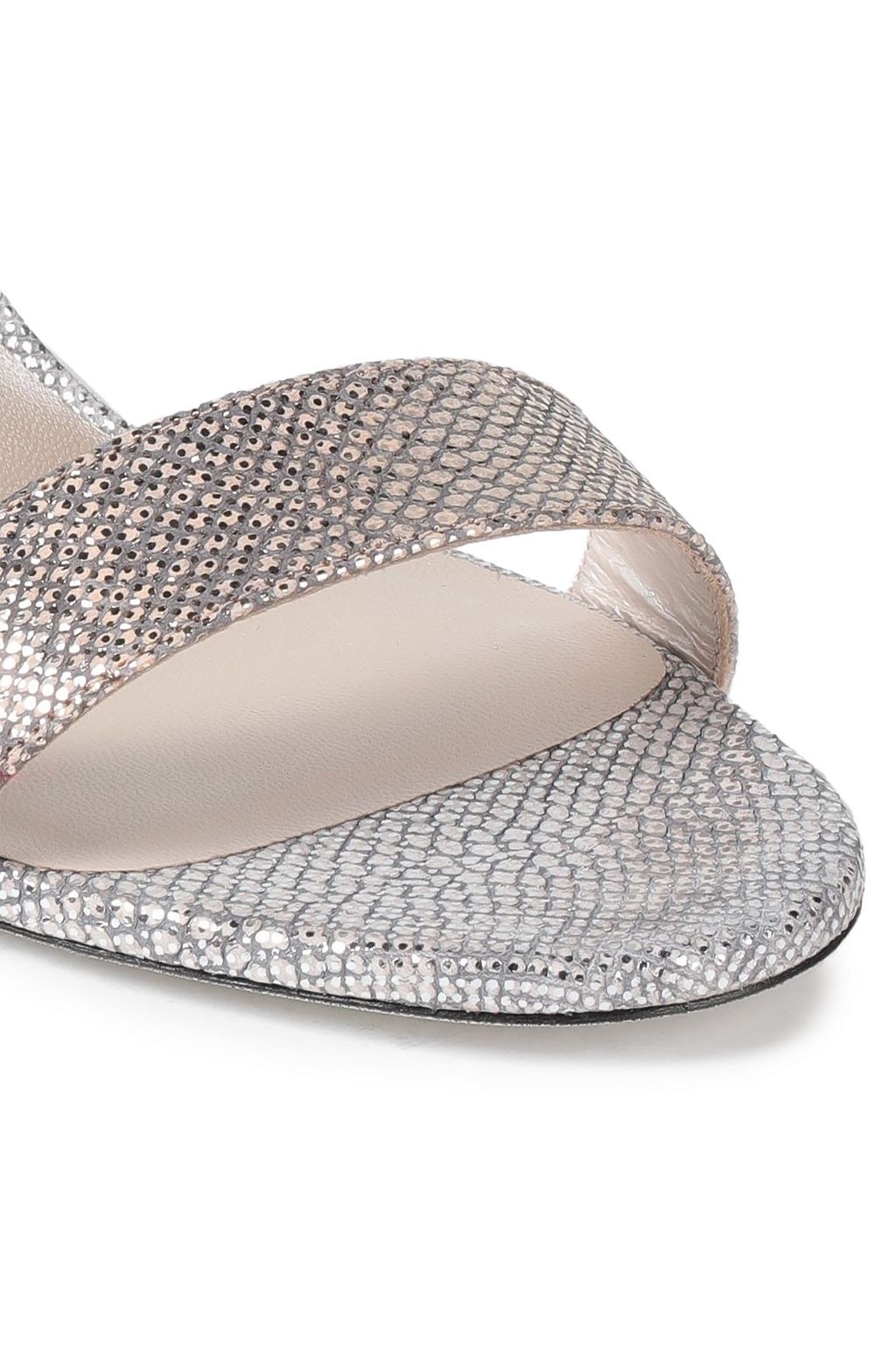 RENE' CAOVILLA Metallic karung sandals