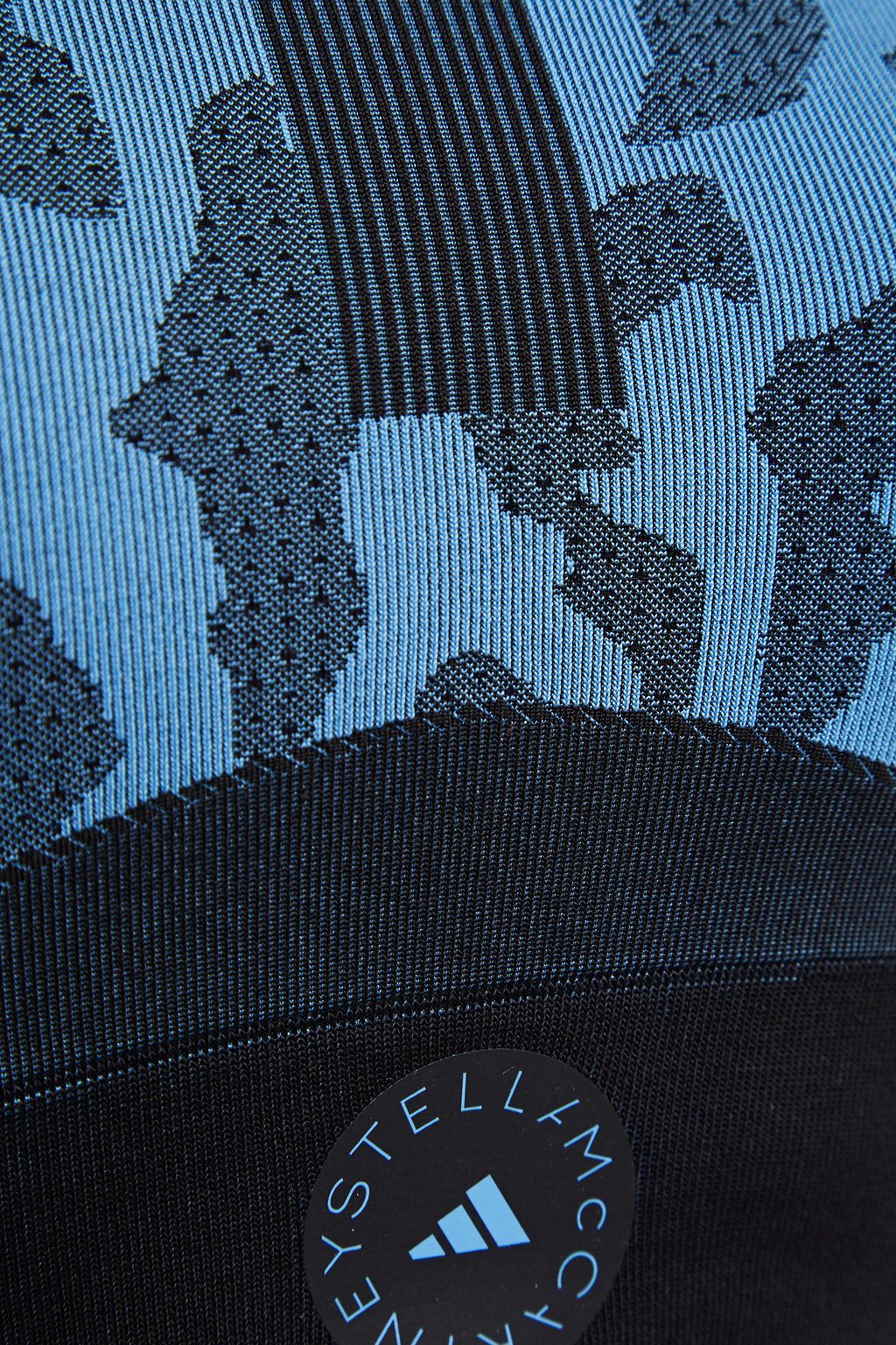 ADIDAS BY STELLA MCCARTNEY Cutout leopard-print stretch-jacquard sports bra