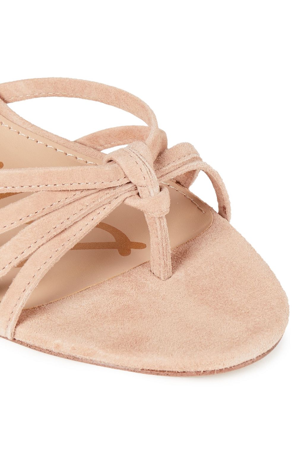 SAM EDELMAN Knotted suede mules