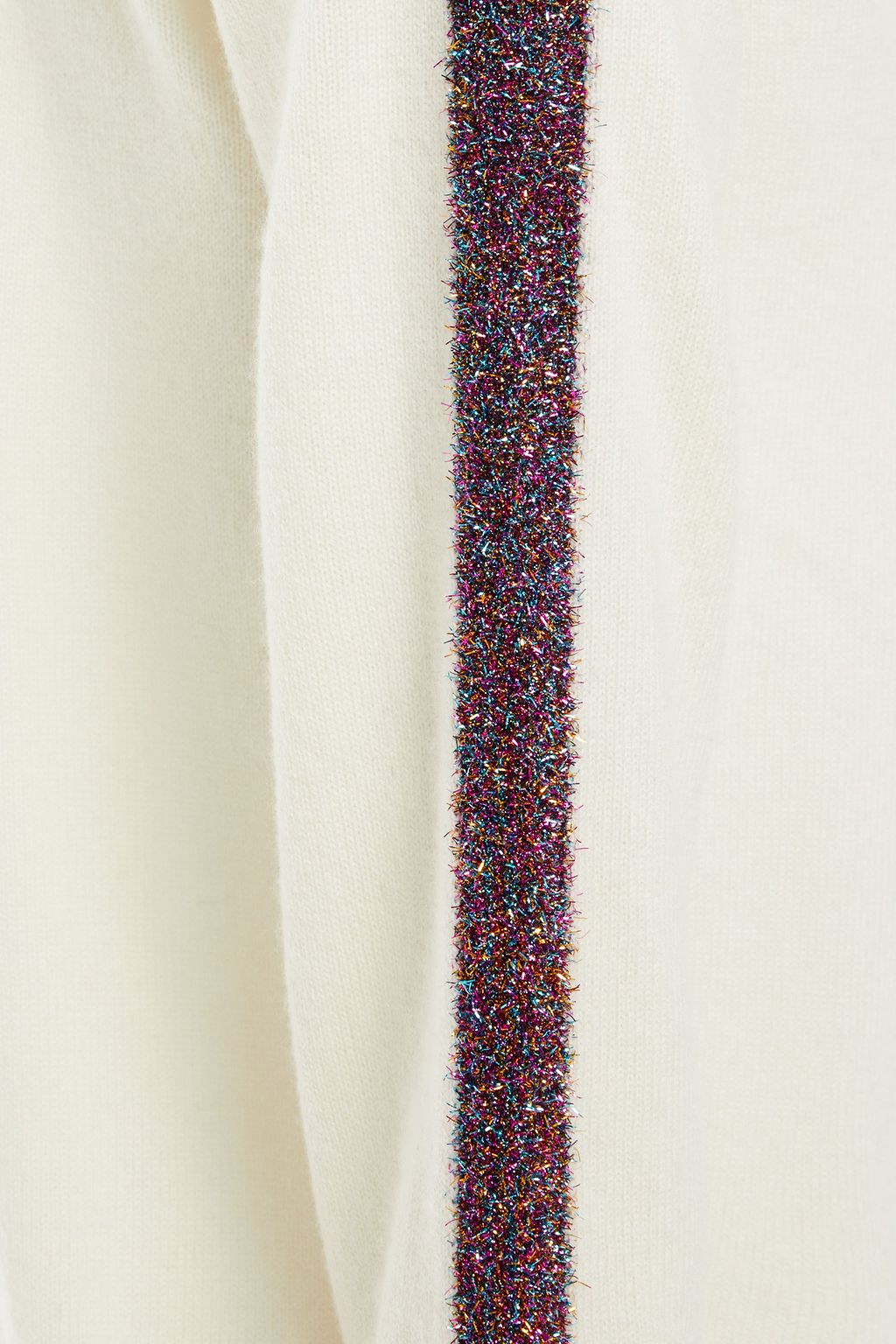 BELLA FREUD Tinsel-trimmed wool-blend turtleneck sweater