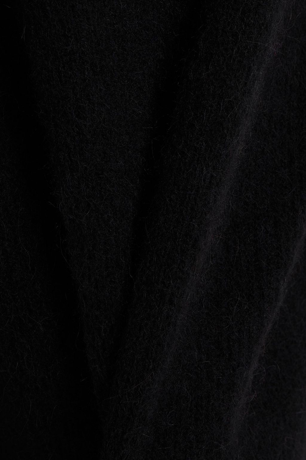 GANNI Brushed ribbed-knit sweater