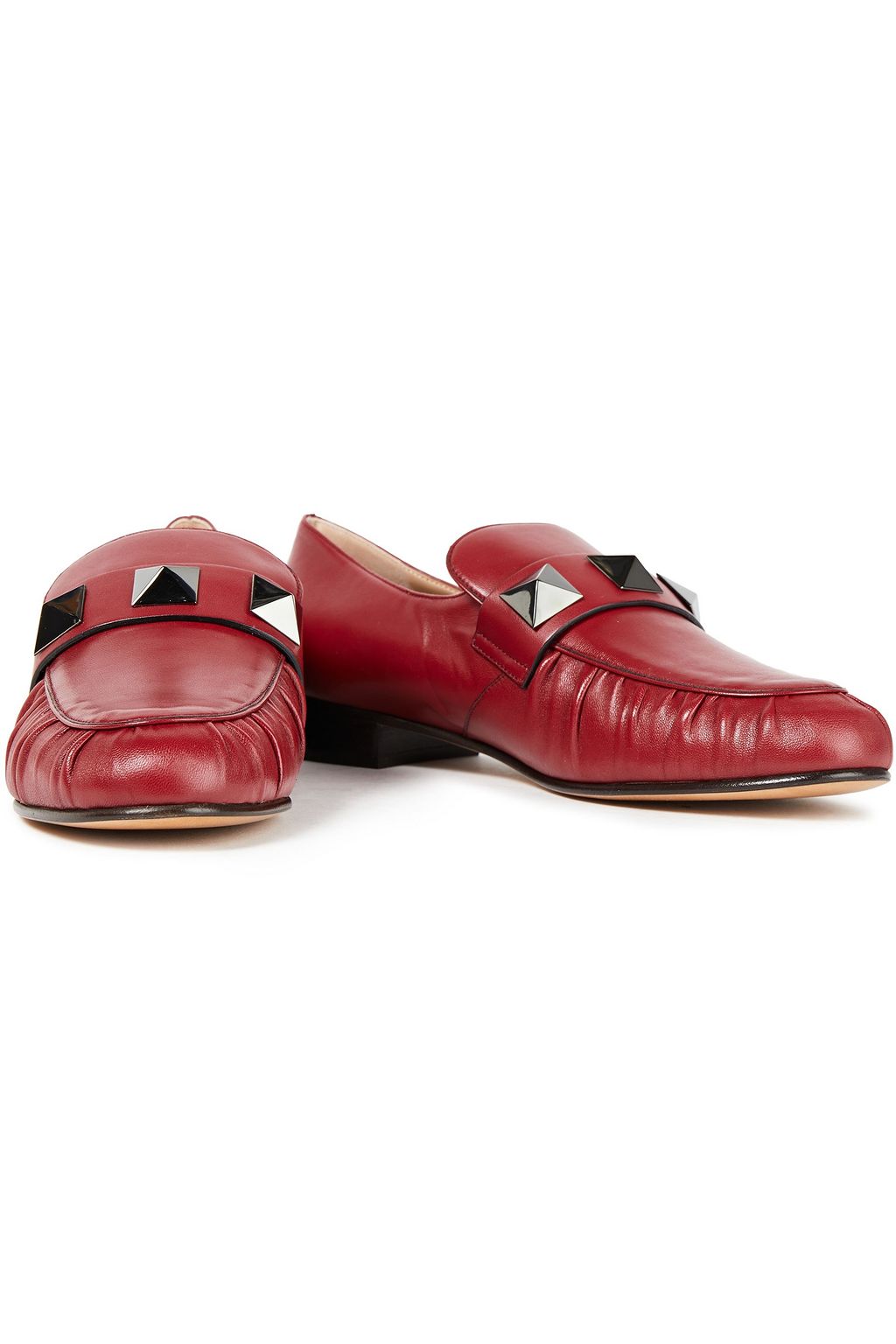 VALENTINO GARAVANI Macro Stud leather loafers