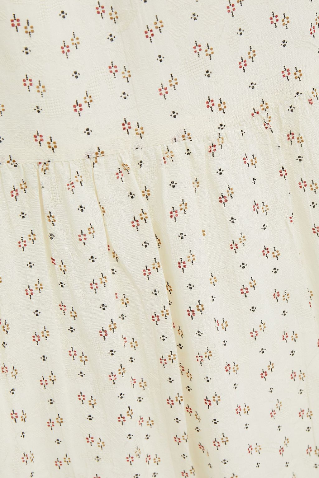 BA&SH Ella printed jacquard midi dress