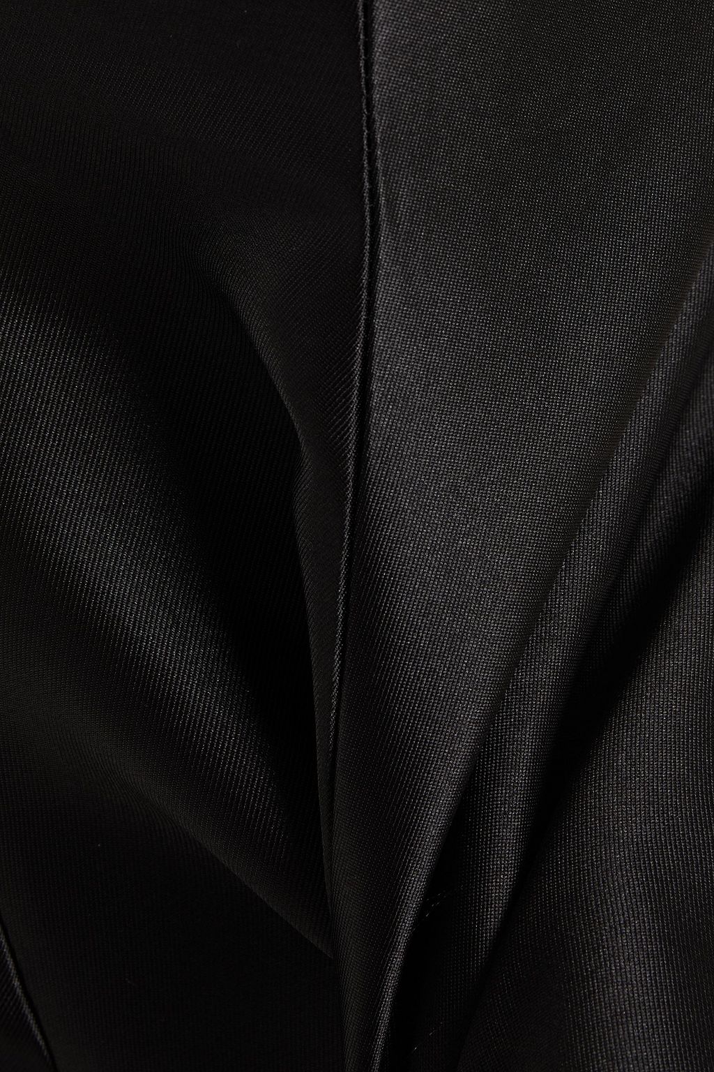 SOLACE LONDON Brandie strapless satin-twill peplum top