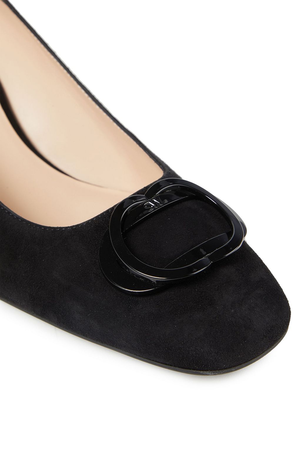 STUART WEITZMAN Anicia 60 appliquéd suede pumps