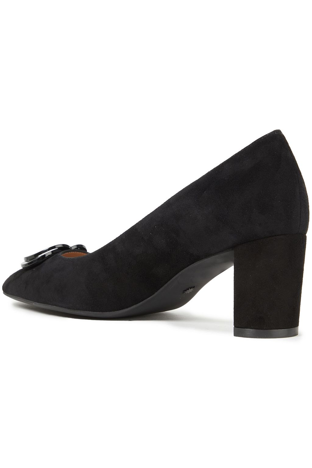 STUART WEITZMAN Anicia 60 appliquéd suede pumps
