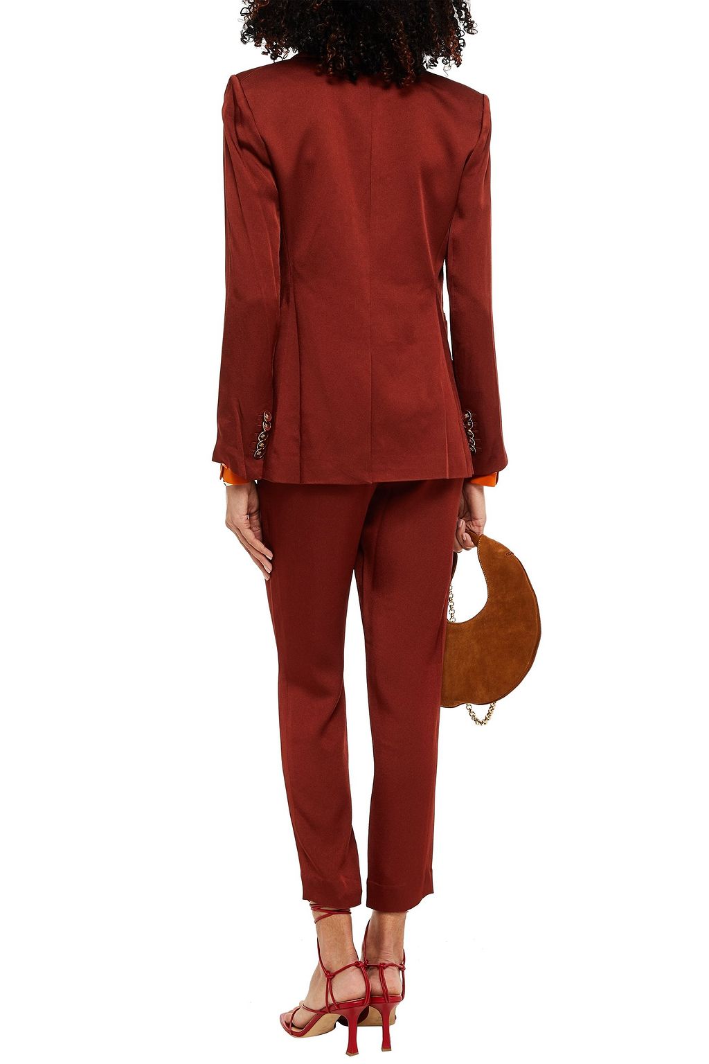 VERONICA BEARD Kollia Dickey satin-crepe blazer