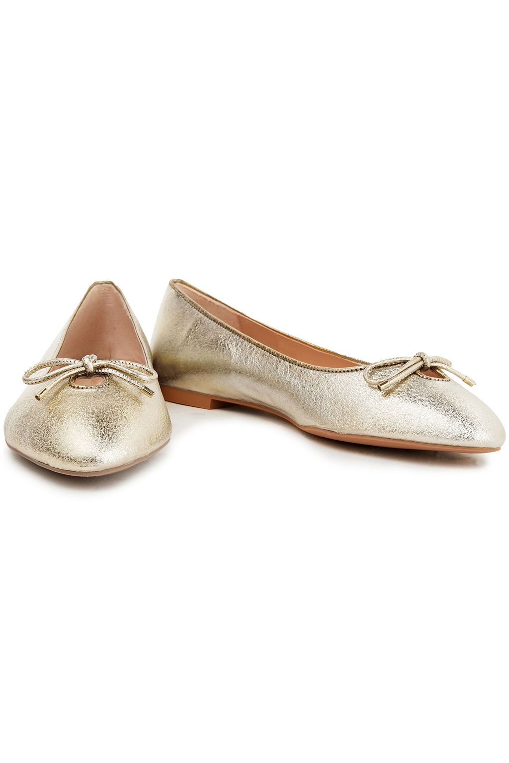 Stuart weitzman gold flats sales