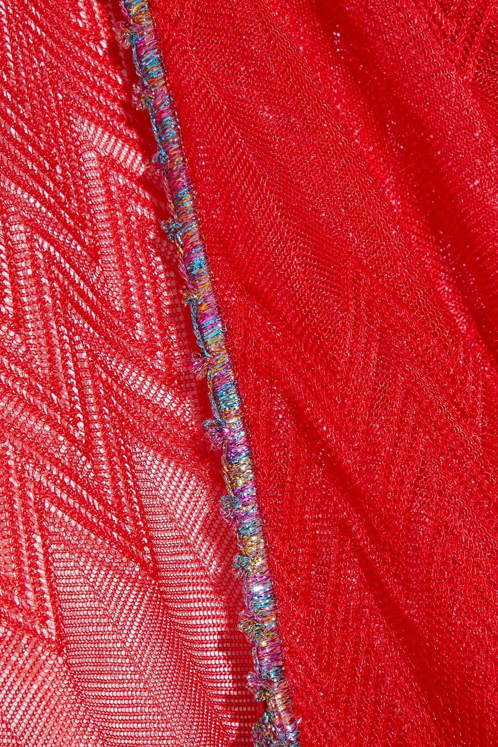 MISSONI Mare lace-up crochet-knit coverup
