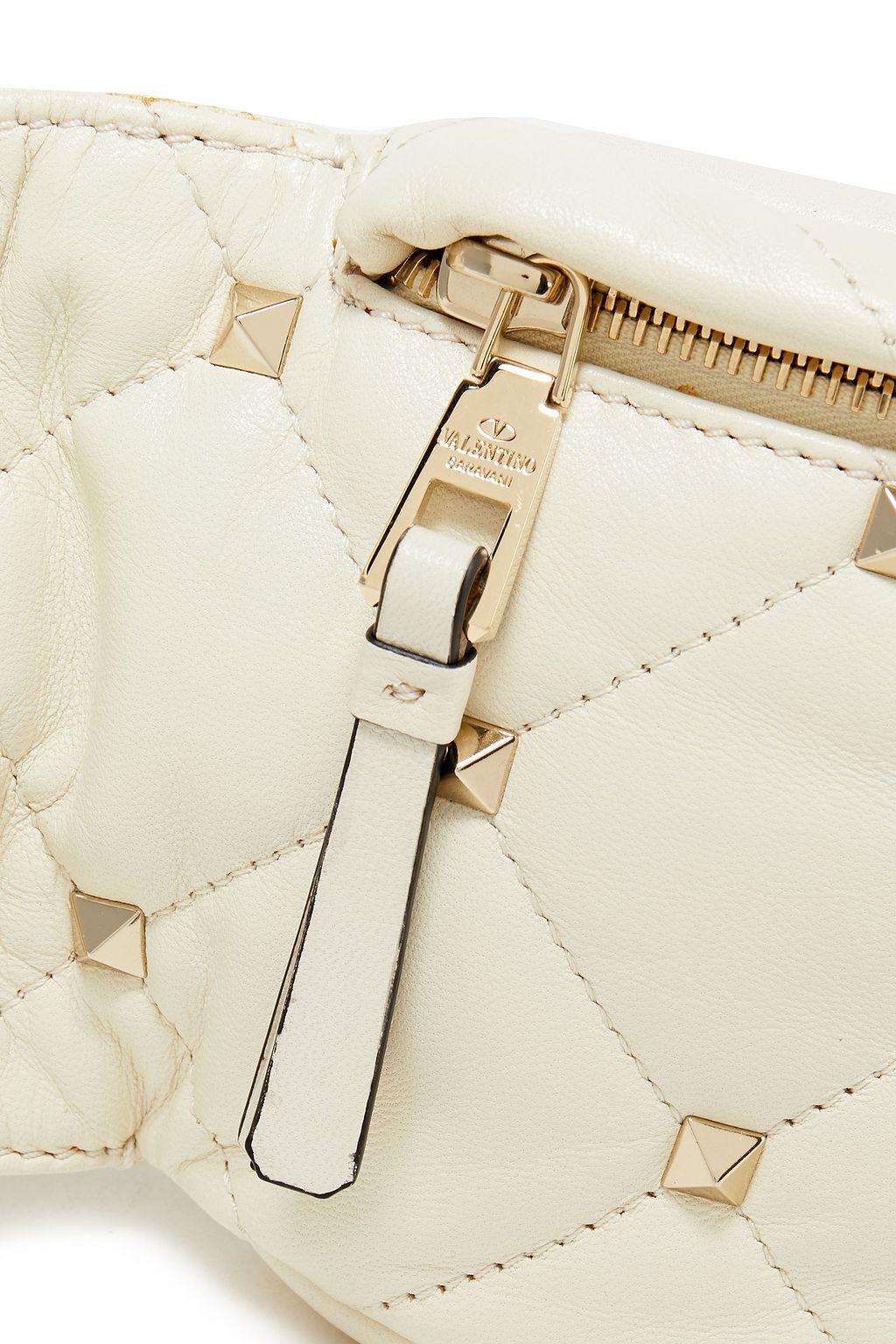 VALENTINO GARAVANI Rockstud Spike quilted leather belt bag