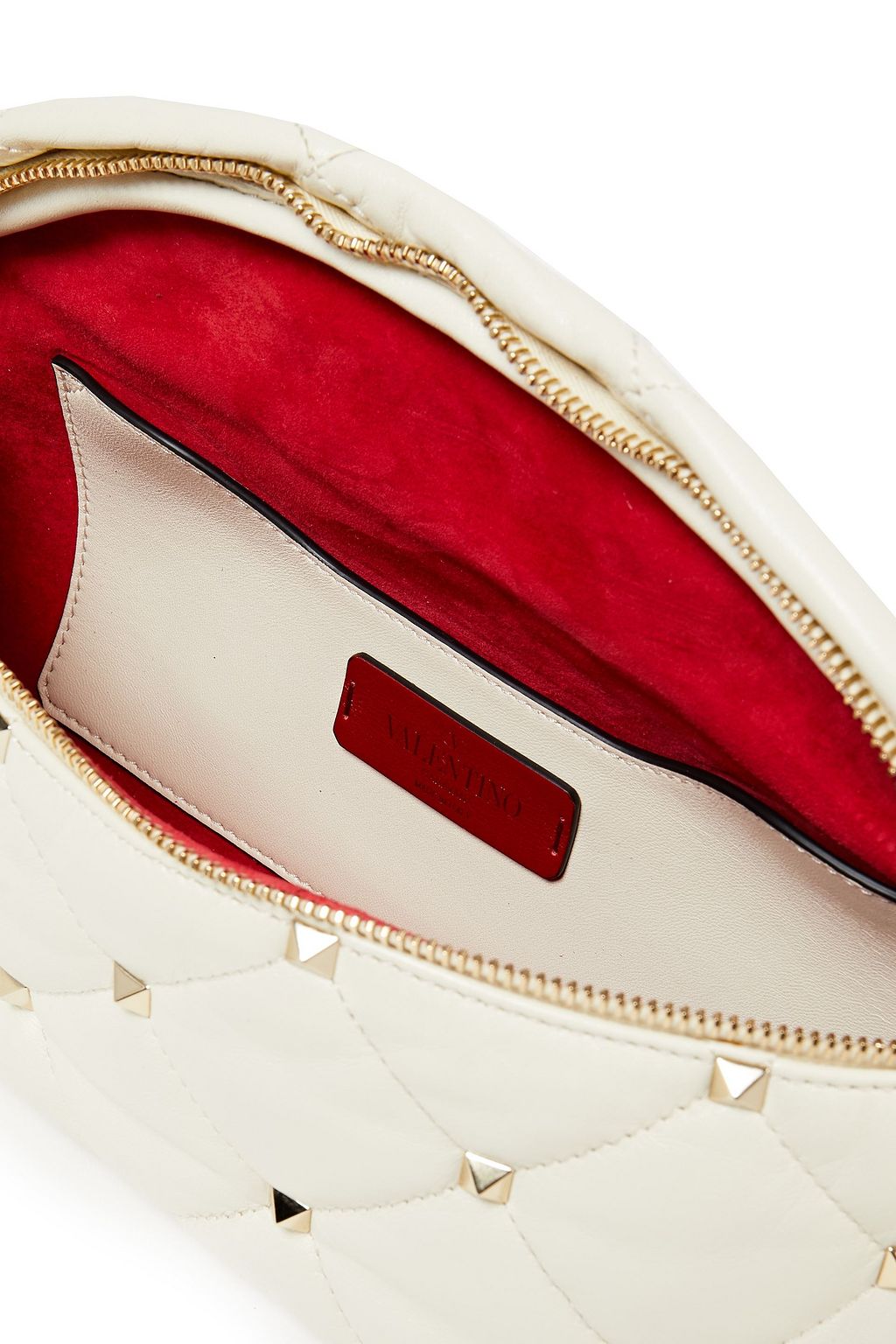 VALENTINO GARAVANI Rockstud Spike quilted leather belt bag