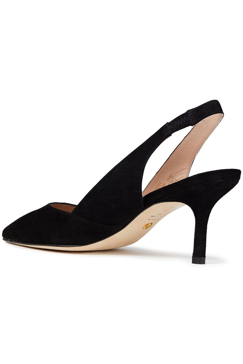 STUART WEITZMAN Leilana 75 suede slingback pumps