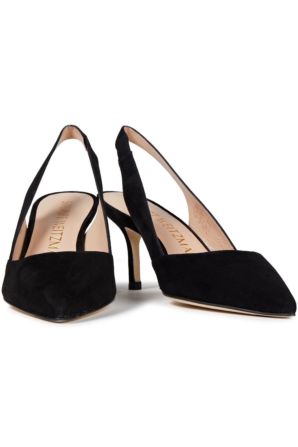 STUART WEITZMAN Leilana 75 suede slingback pumps