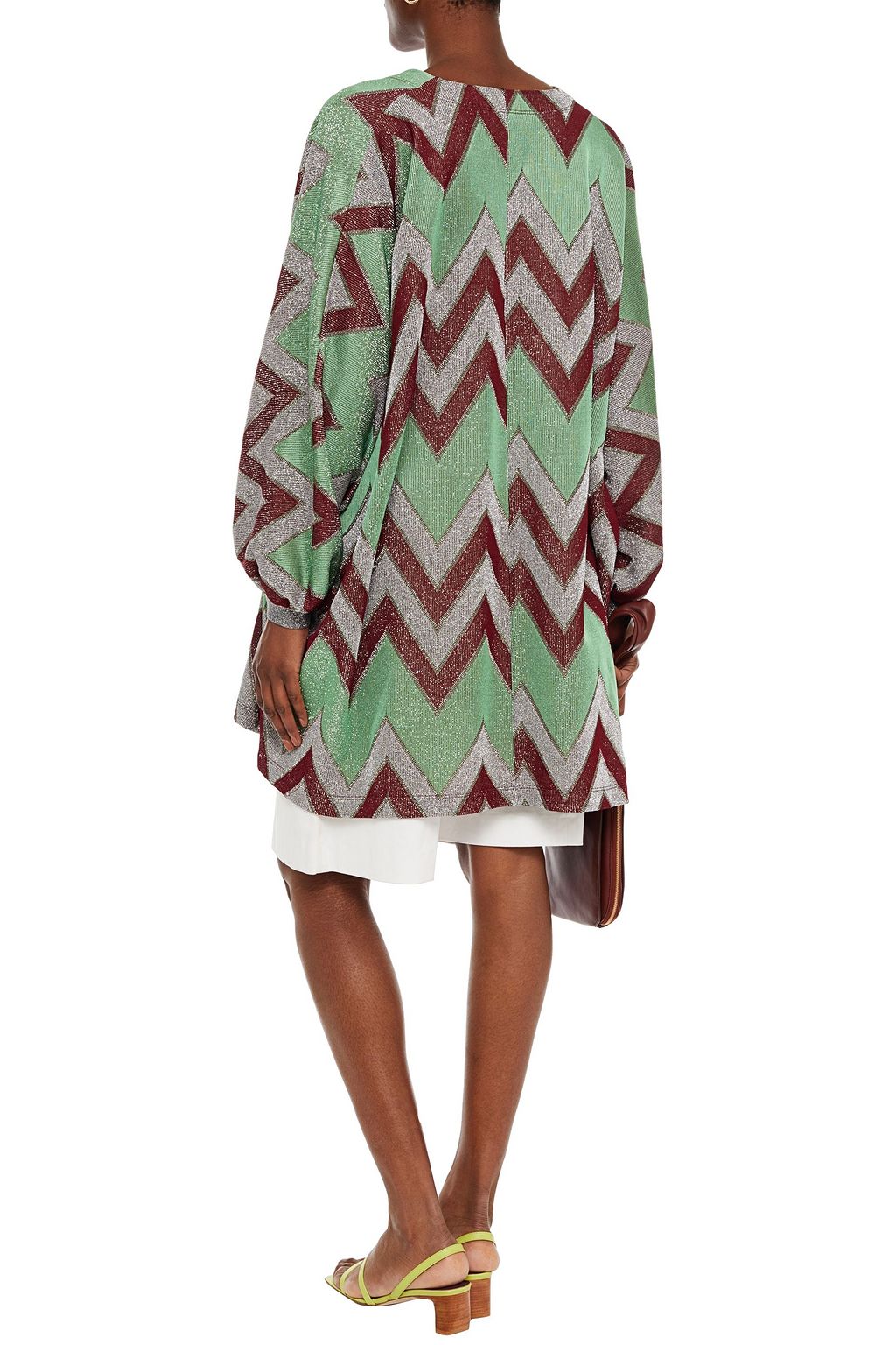 M MISSONI Oversized metallic crochet-knit sweater