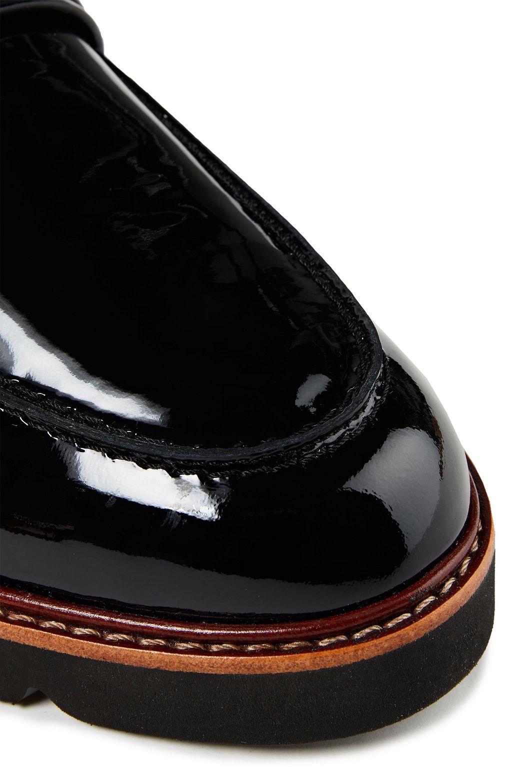 STUART WEITZMAN Manila Pearl patent-leather brogues