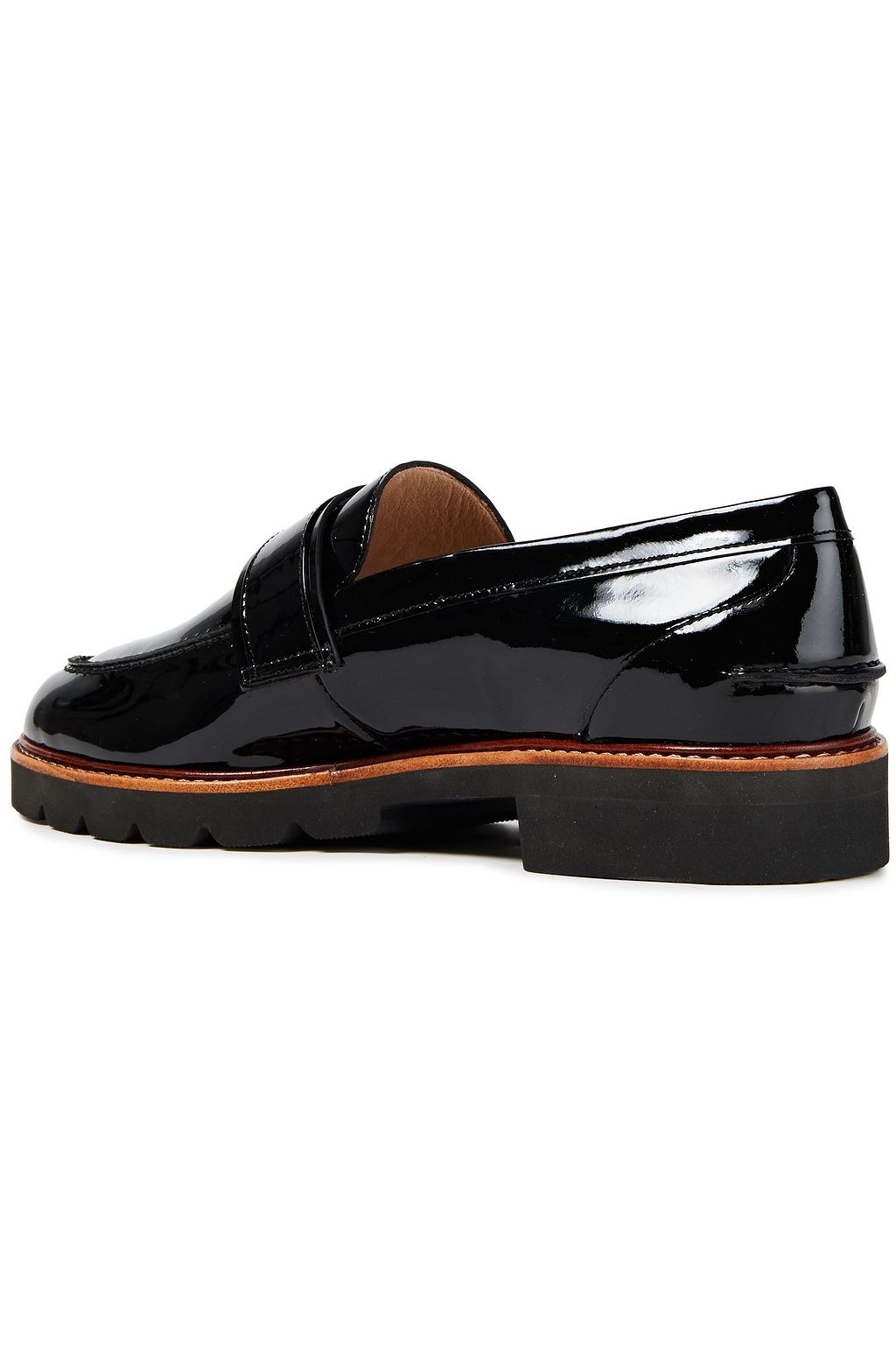 STUART WEITZMAN Manila Pearl patent-leather brogues