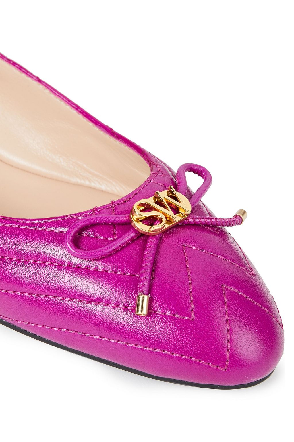 stuart weitzman quilted flats