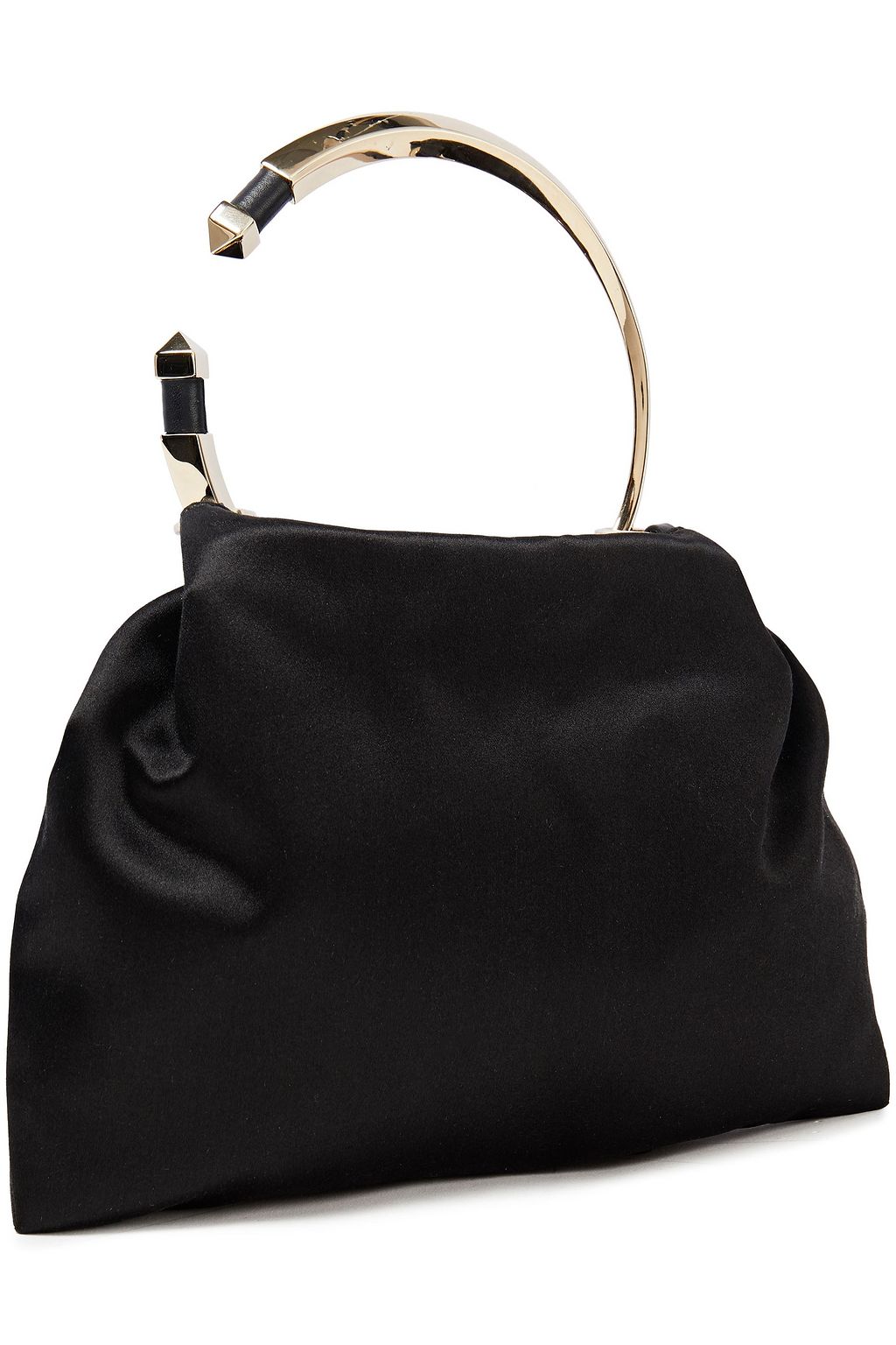VALENTINO GARAVANI Bebop gathered satin clutch