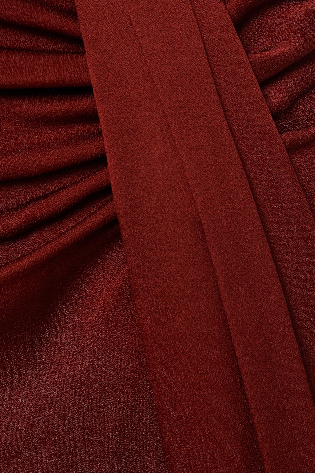 VERONICA BEARD Parisa asymmetric draped satin-crepe skirt