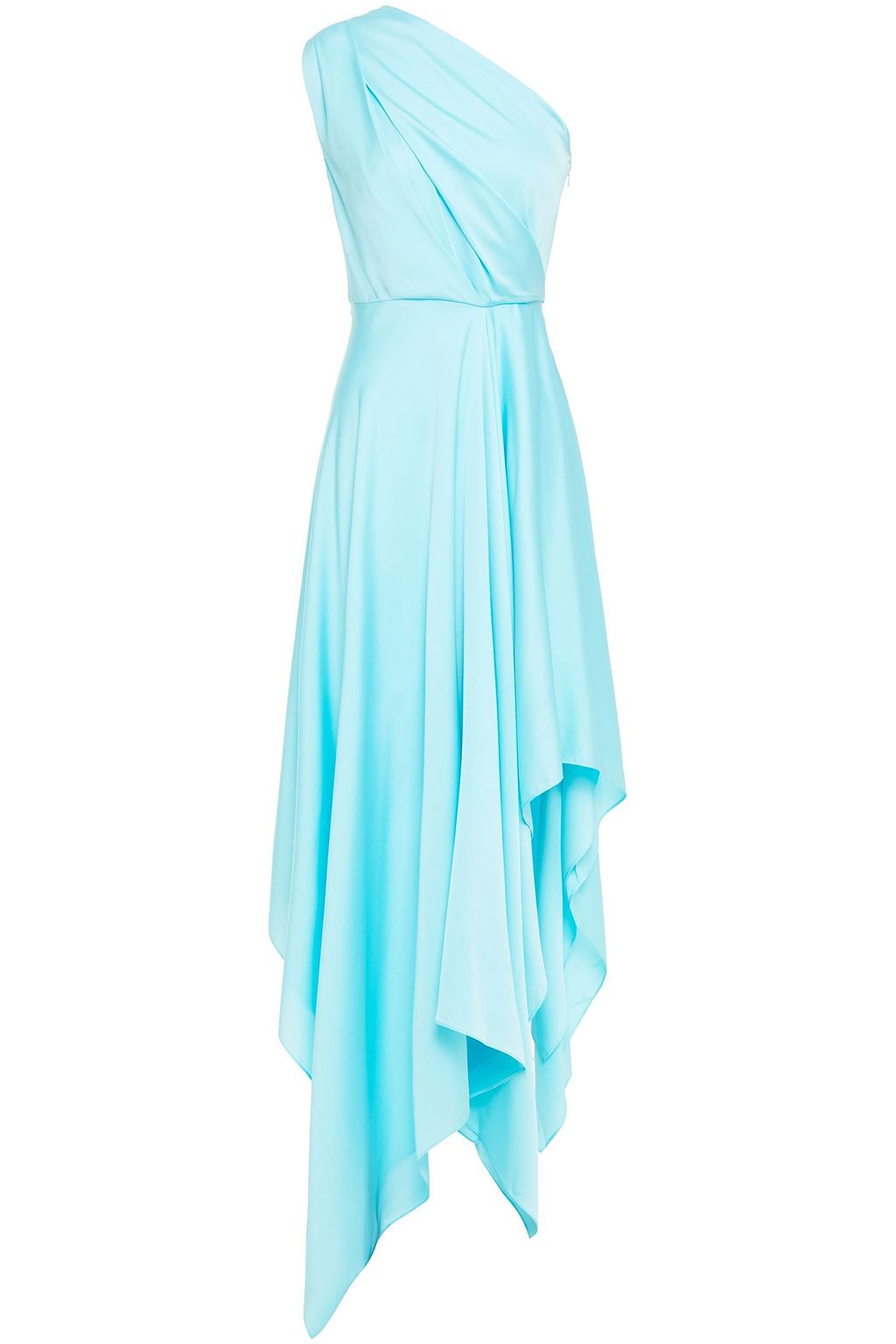 turquoise pleated dress