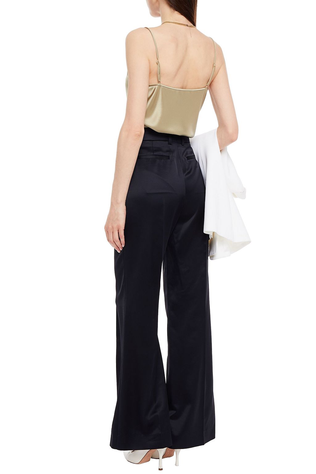 JOSEPH Satin flared pants