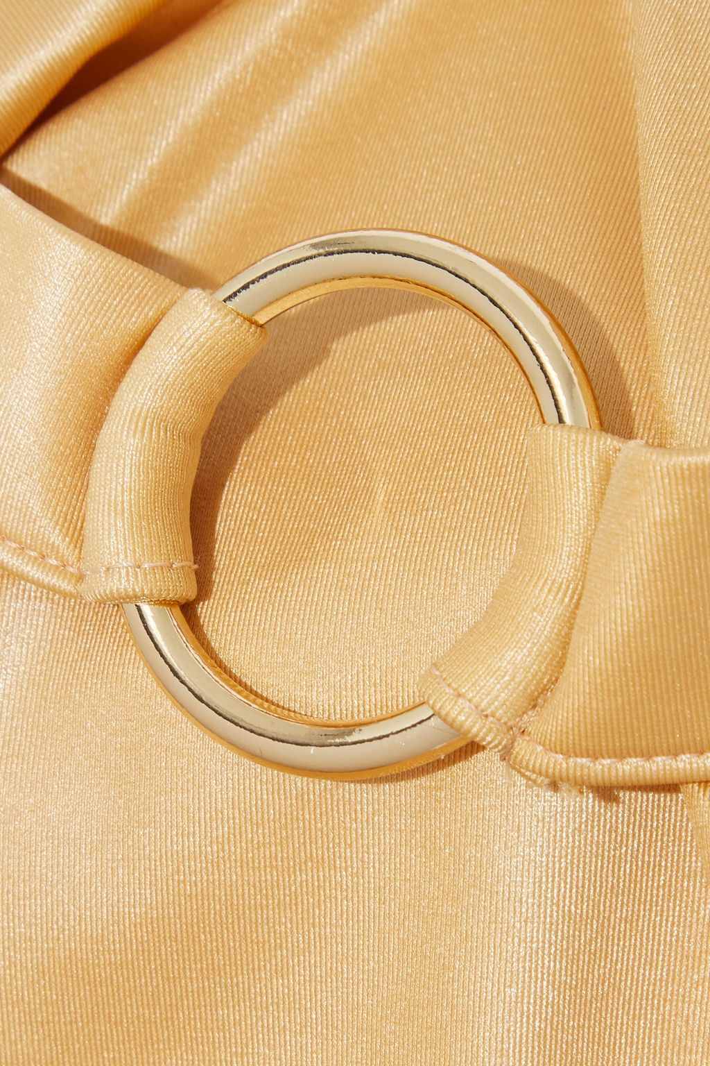 MYLA Beachy Road cutout ring-embellished metallic swimsuit