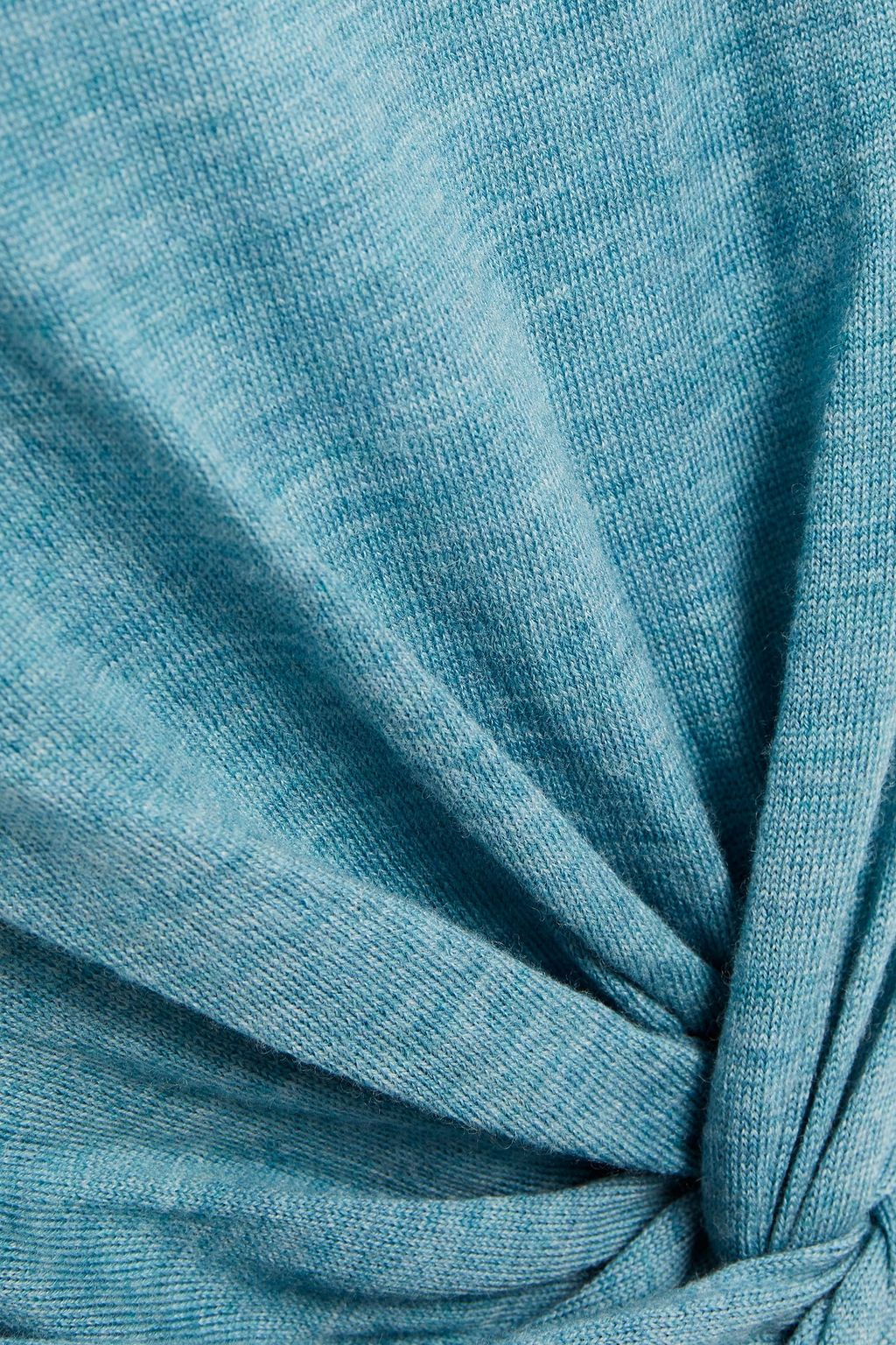 VERONICA BEARD Twisted mélange merino wool sweater
