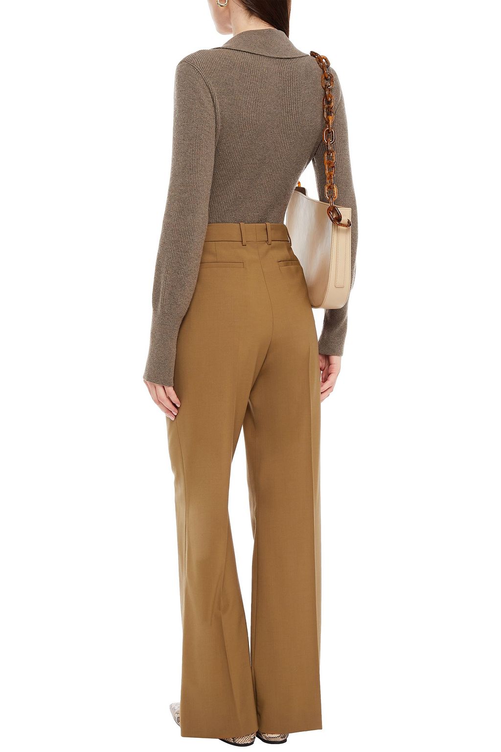 JOSEPH Wool-blend flared pants