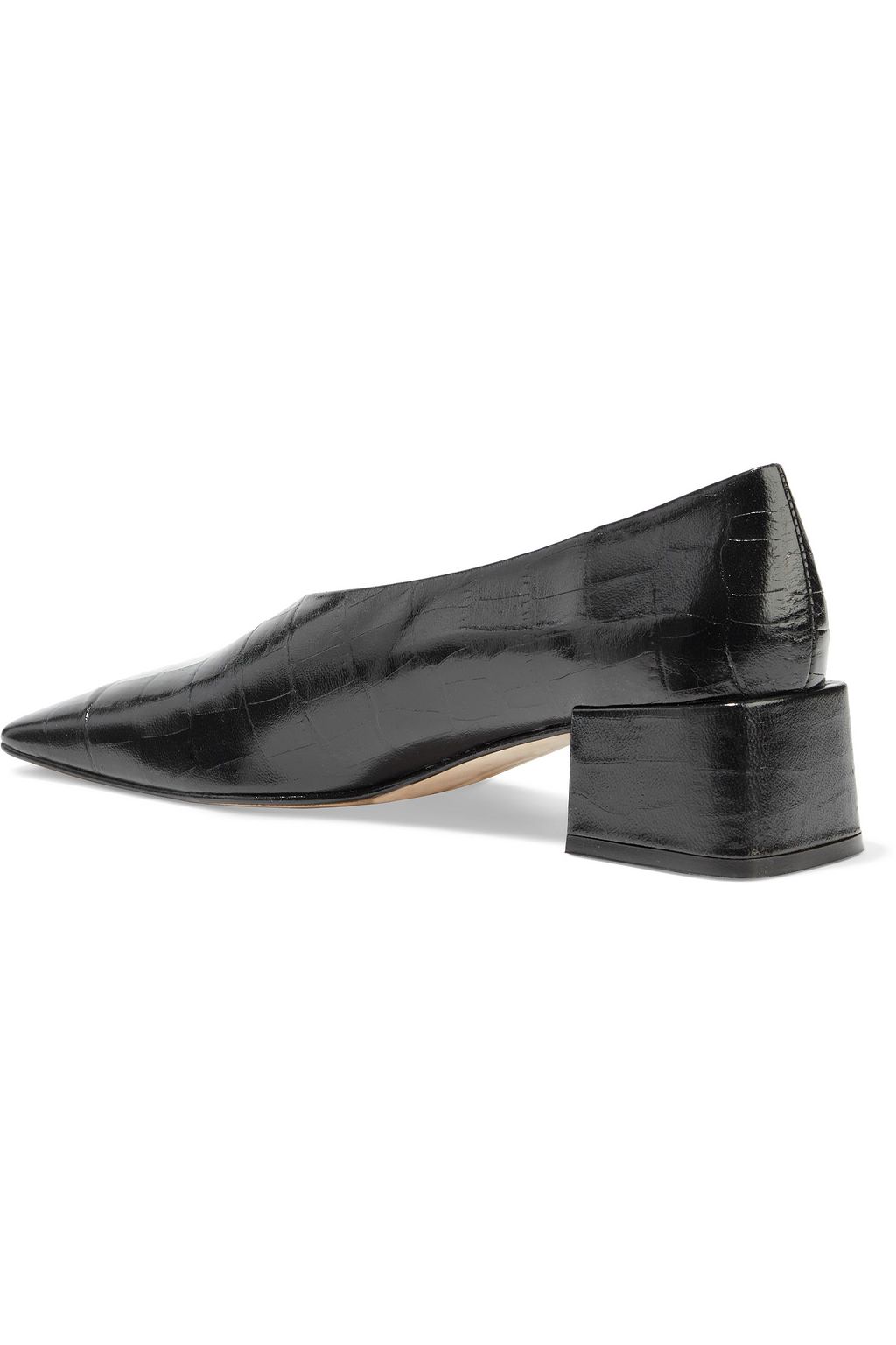 MIISTA Ivya croc-effect leather pumps