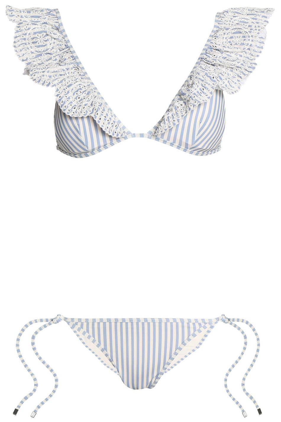 light blue triangle bikini