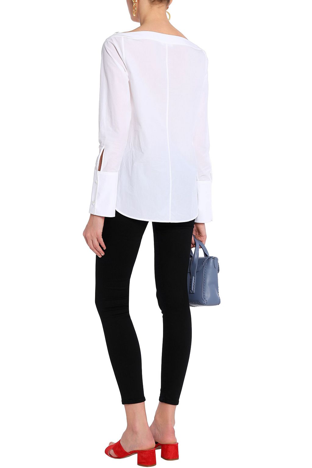 7 FOR ALL MANKIND Cropped high-rise skinny jeans