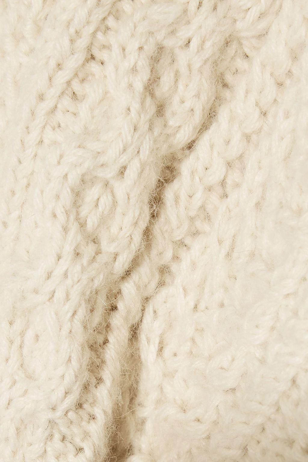 ROSIE ASSOULIN Grandma Elanor's cable-knit alpaca poncho
