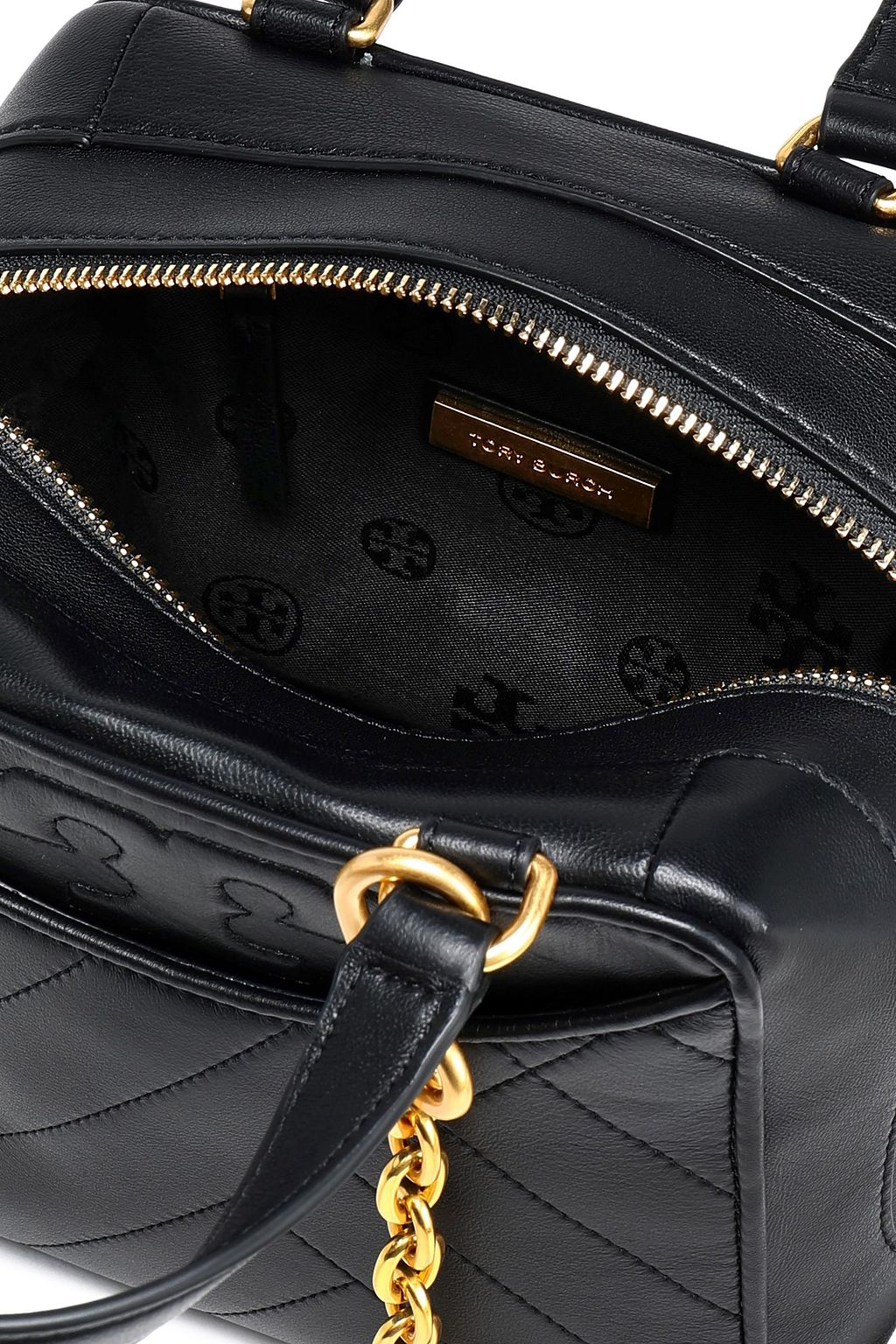 alexa topstitched leather shoulder bag