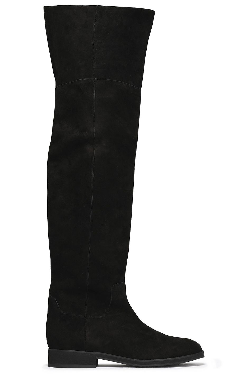 over knee suede boots flat