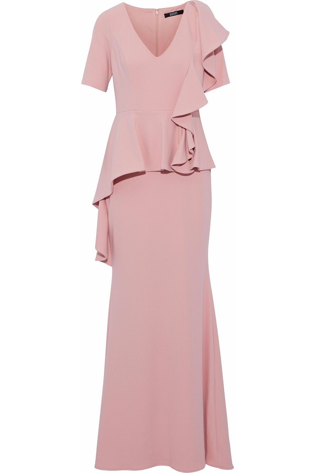 blush peplum dress
