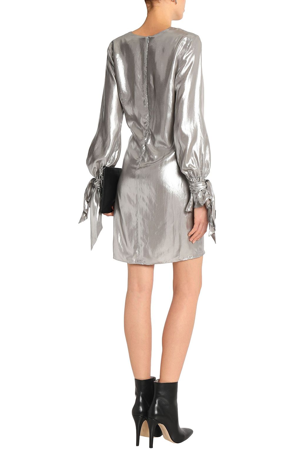 IRO Anabela twisted lam mini dress