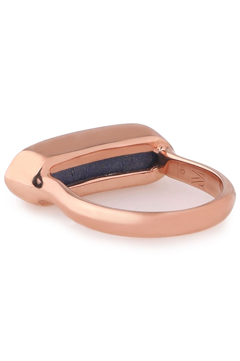 MONICA VINADER Baja 18-karat rose gold vermeil lapis lazuli ring