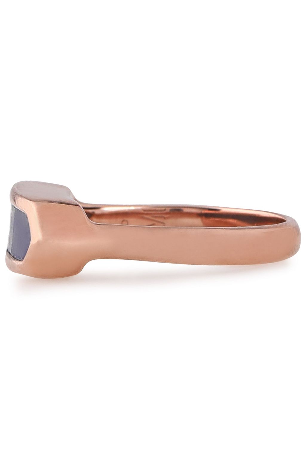 MONICA VINADER Baja 18-karat rose gold vermeil lapis lazuli ring
