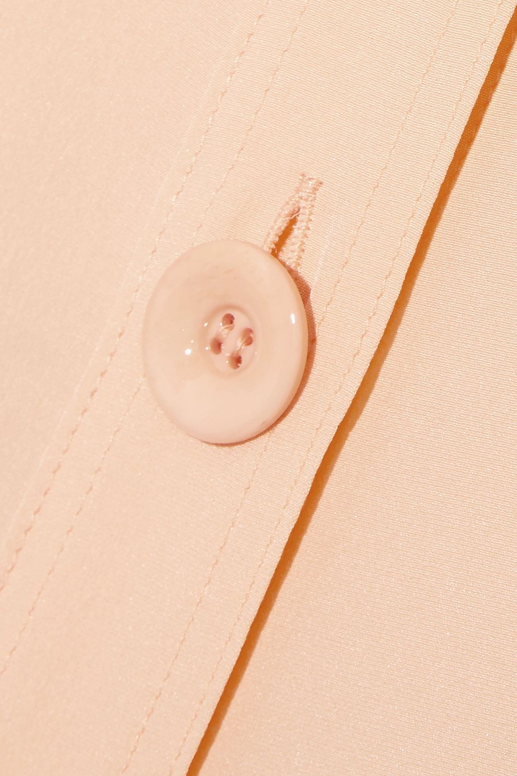 CHLOÉ Two-tone silk crepe de chine shirt