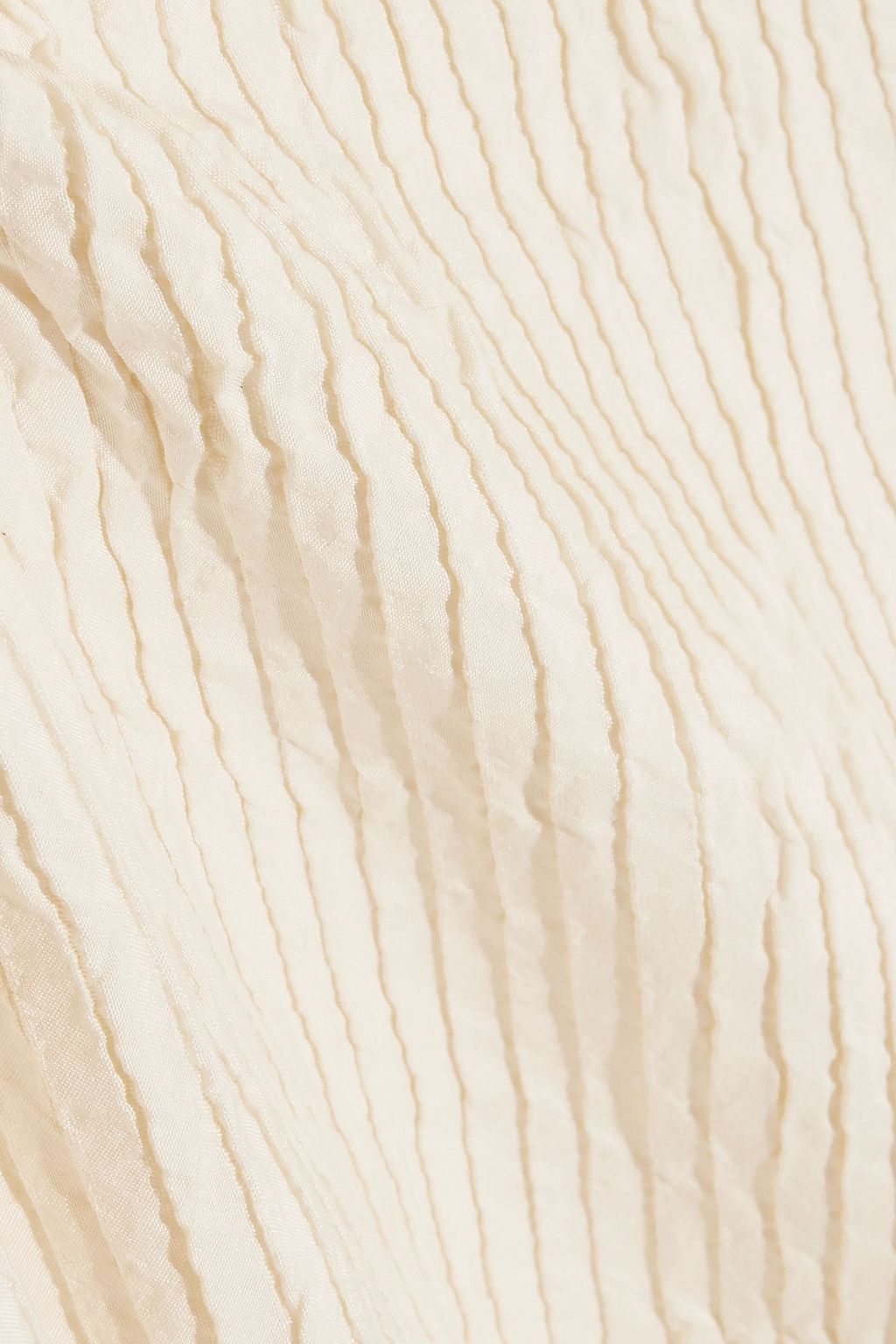 THE ROW Plissé silk maxi dress
