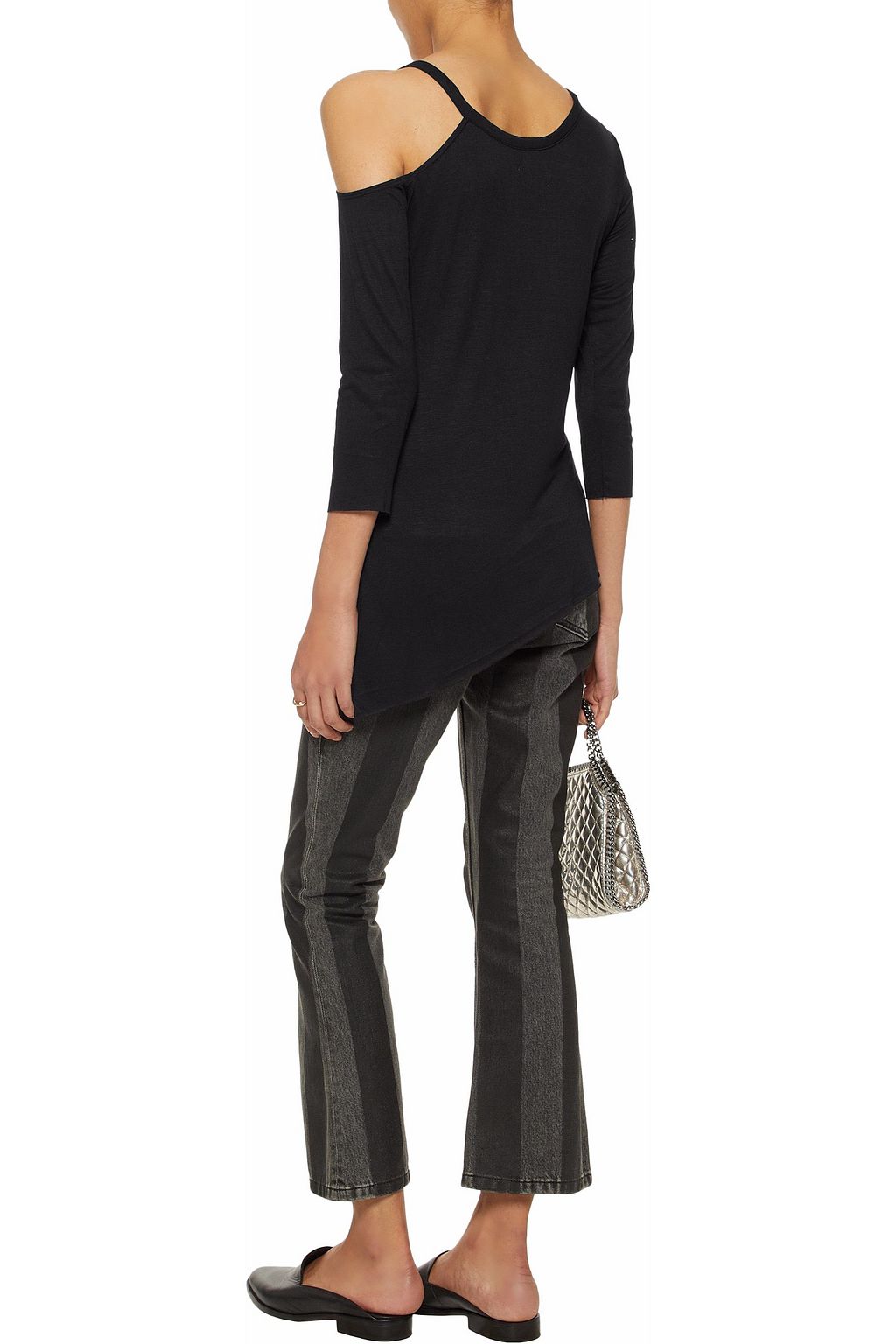BAILEY 44 Tribal asymmetric stretch-jersey top