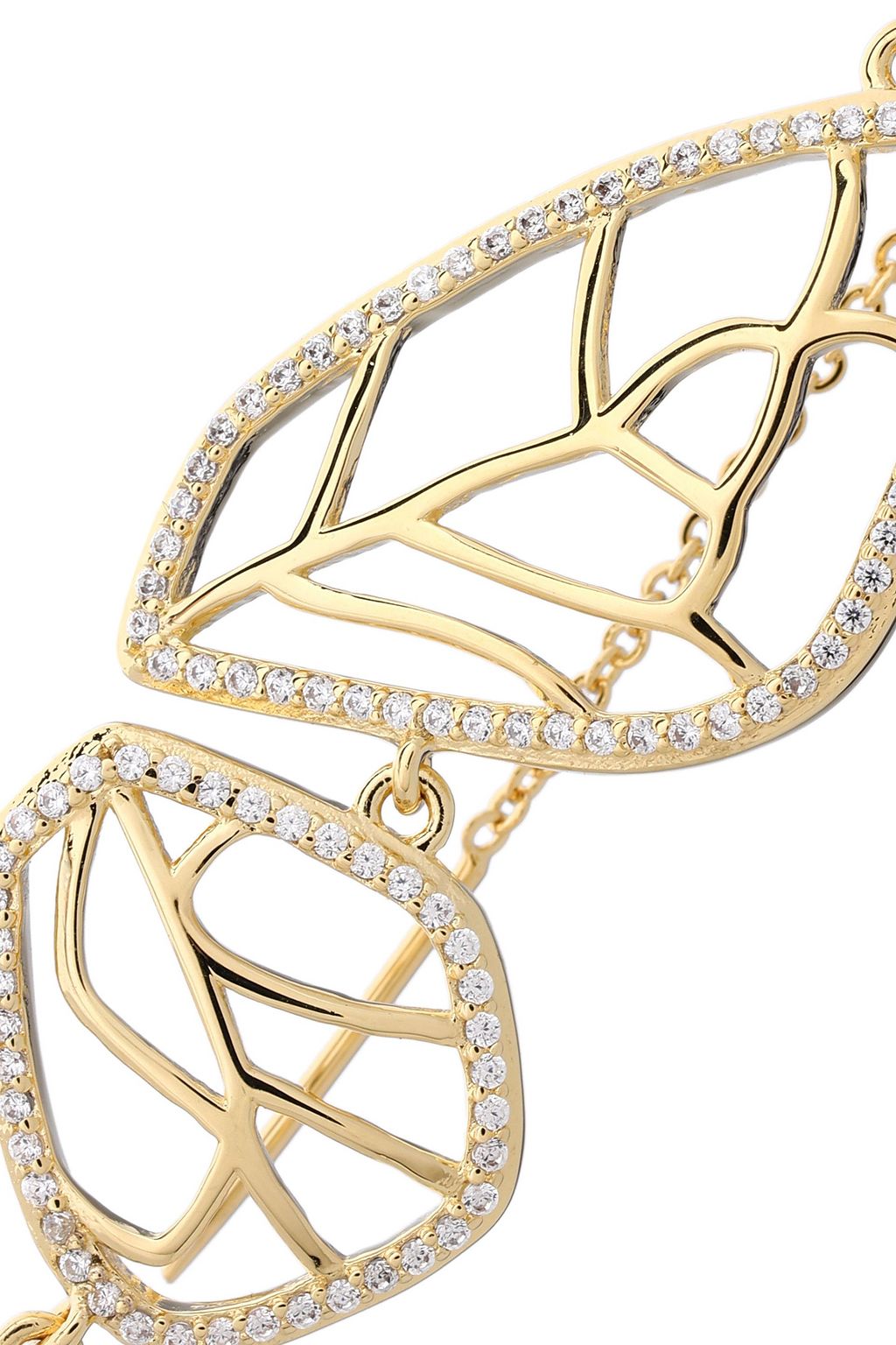 NOIR JEWELRY Gold-tone crystal earrings